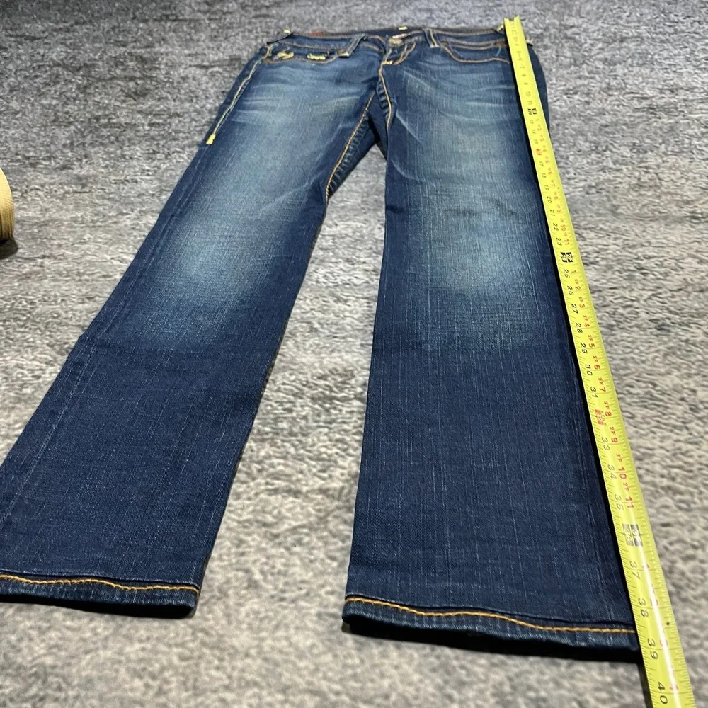 True Religion Johnny Big T Jeans 30x32 Blue Low Rise Straight Y2K Hip-Hop Grunge